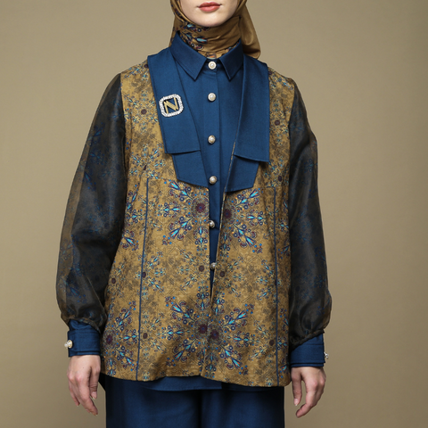 Sand of Bloom Regal Blue (Shirt & Culotte)