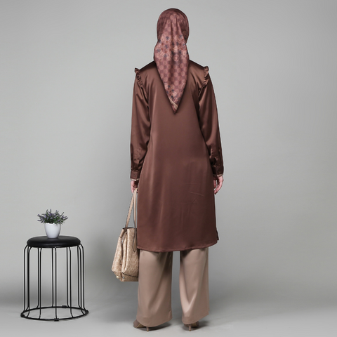 Ruffle Rock Brown Tunic