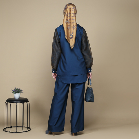 Sand of Bloom Regal Blue (Shirt & Culotte)