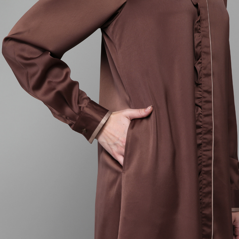 Ruffle Rock Brown Tunic