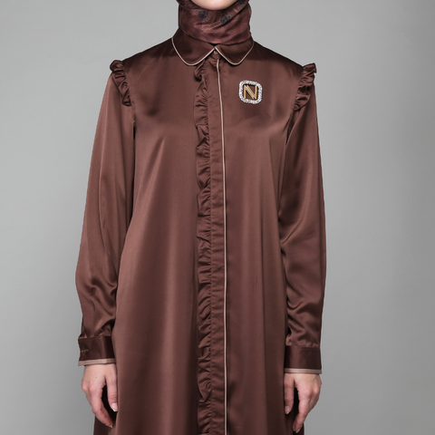 Ruffle Rock Brown Tunic