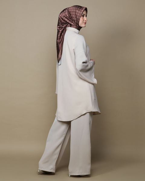 RAYA SERIES: Sadira Cream (Shirt & Pants)