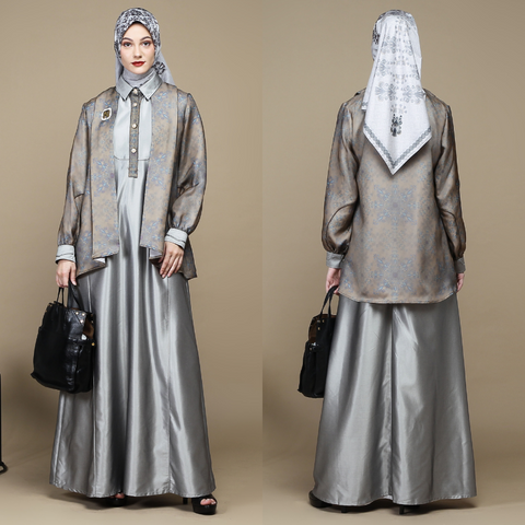 Sand of Bloom Silver Dress