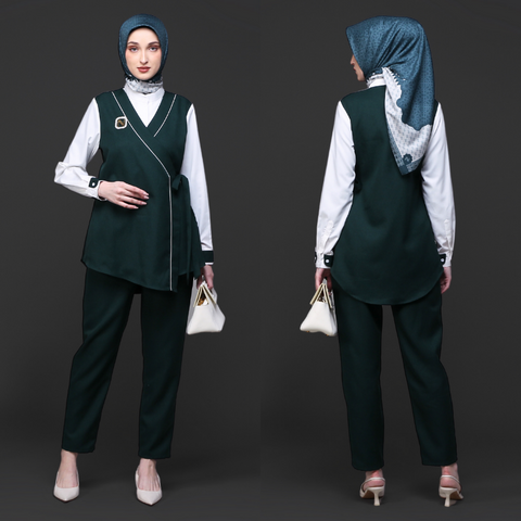 2n1 Repholo Green Broken White Shirt