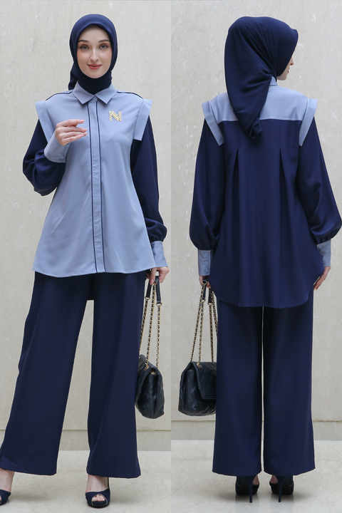 Twotone Layered Vulcan Wild Blue Shirt