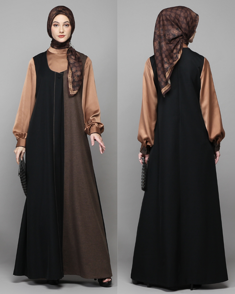 TwoToned Woodsmoke Brown Dress
