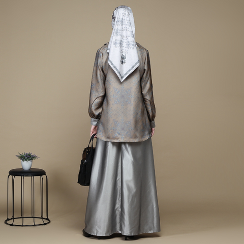 Sand of Bloom Silver Dress
