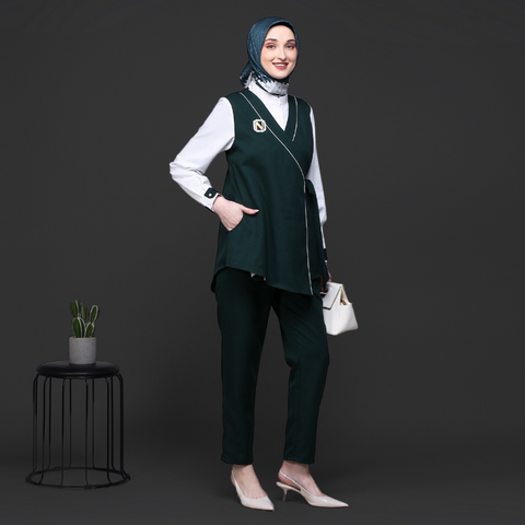 2n1 Repholo Green Broken White Shirt