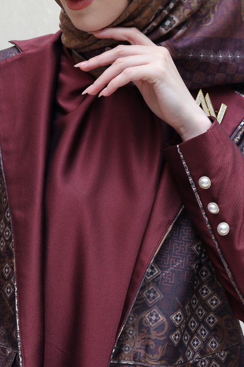 De Nuestra Lotus Woody Brown Dress