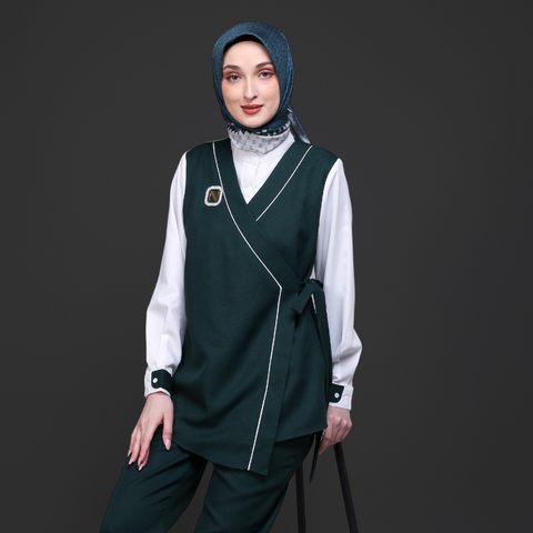 2n1 Repholo Green Broken White Shirt