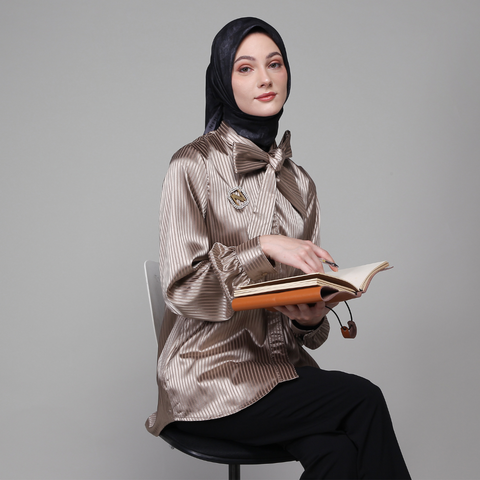 Ribbon Stripe Muesli Shirt