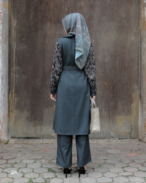 Asymmetric Megamendung River Tunic