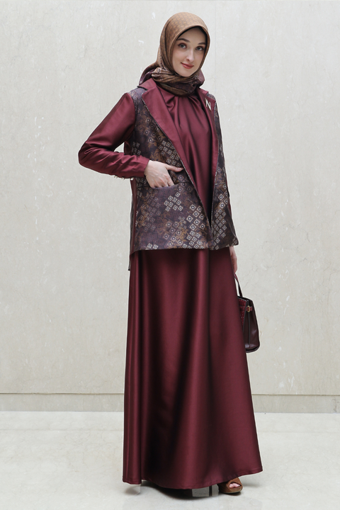 De Nuestra Lotus Woody Brown Dress