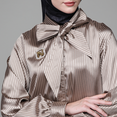 Ribbon Stripe Muesli Shirt