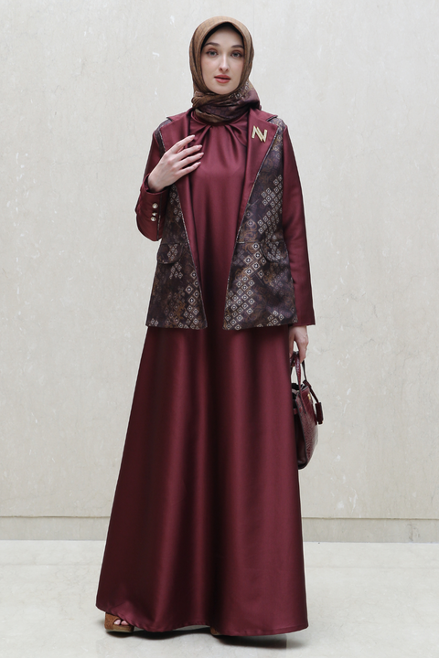 De Nuestra Lotus Woody Brown Dress