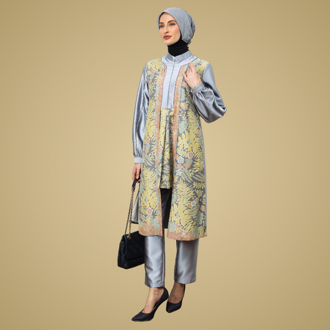 Exclusive Batik Grey Haze (Tunic & Pants)