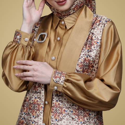One Set Blazer Moroccan Mosaic Star (Tunic, Outer, Culotte)