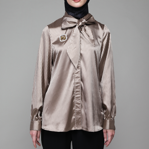 Ribbon Stripe Muesli Shirt
