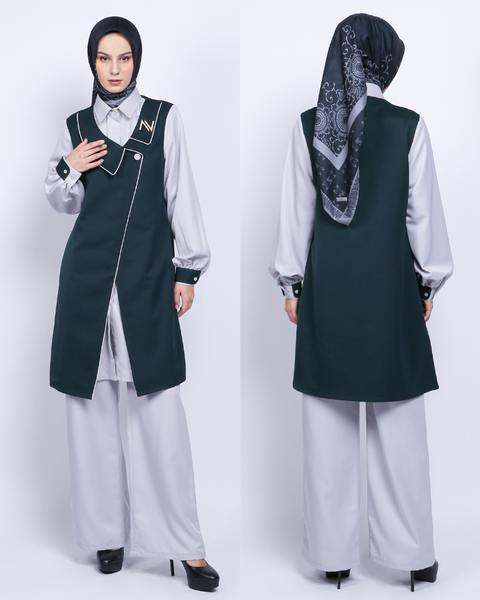 2in1 Asymmetric Celtic Silver Semi Tunic