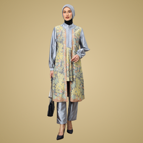 Exclusive Batik Grey Haze (Tunic & Pants)