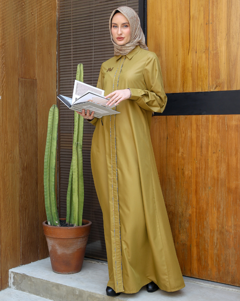 Puffy Al-Batra Kumera Gold Dress