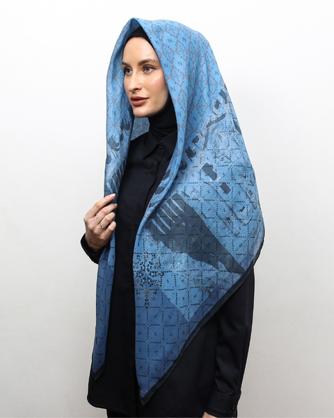 Al-Khazneh Treasury Kashmir Blue Square