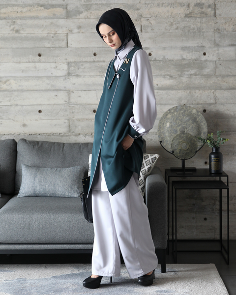 2in1 Asymmetric Celtic Silver Semi Tunic