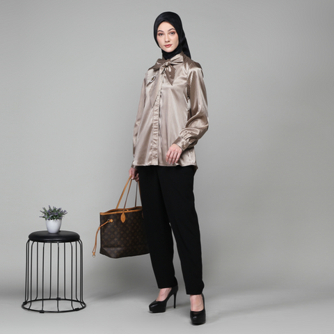 Ribbon Stripe Muesli Shirt