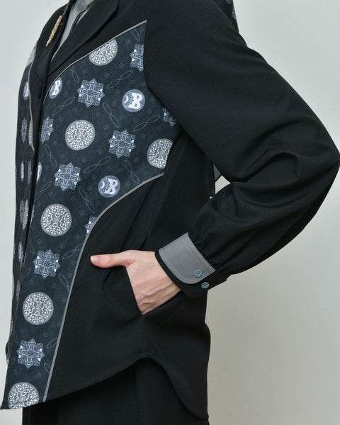 2in1 Cinder Kamania Midi Set (Shirt & Skirt)