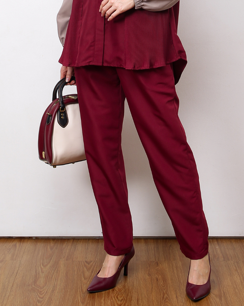 Red Mahogany Pipe Pants