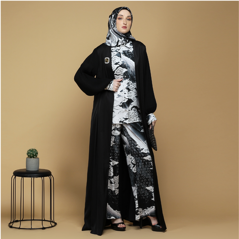 Signature Monomega Black Shirt (Shirt, Outer & Culotte)