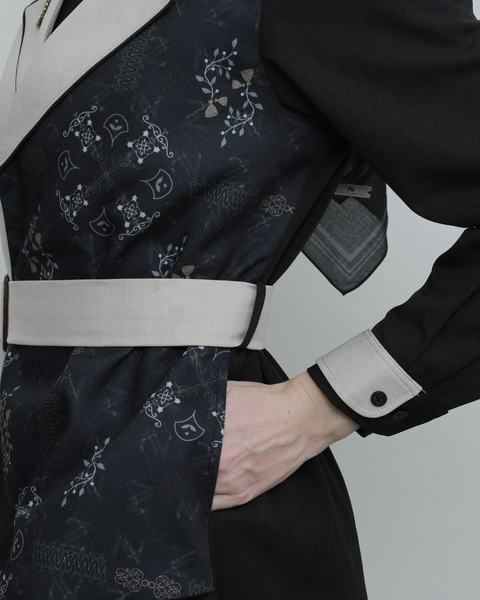 New Color 2in1 Giri Bunker Dress (Ebony Ink & Pale Cream)