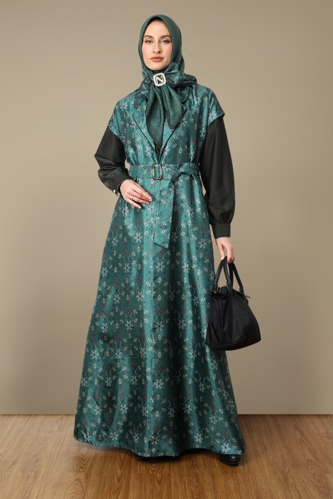 Al-Khazneh Plantation Jade Dress