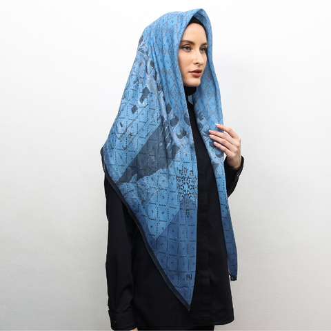 Al-Khazneh Treasury Kashmir Blue Square