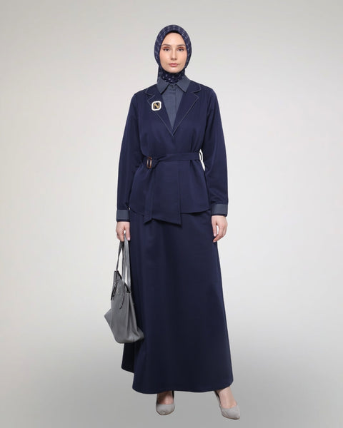 2in1 Midnight Azura Midi Shirt & Skirt