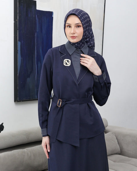 2in1 Midnight Azura Midi Shirt & Skirt