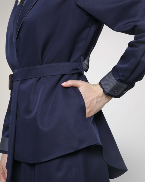 2in1 Midnight Azura Midi Shirt & Skirt