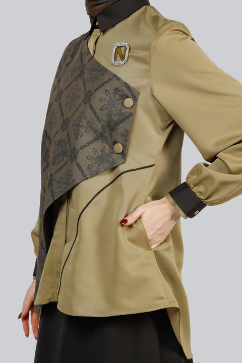 2in1 Tacha Keumala Midi Shirt & Skirt