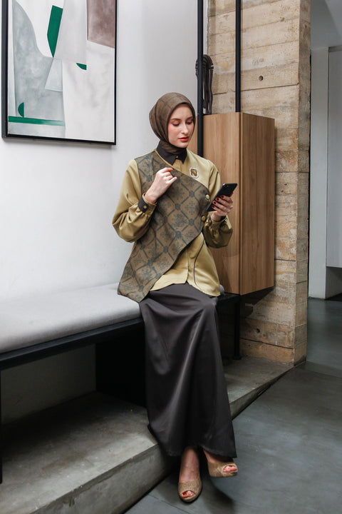 2in1 Tacha Keumala Midi Shirt & Skirt