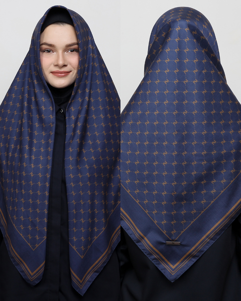 Monogram Navy Square