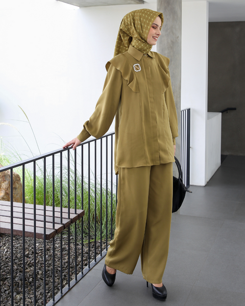 Ruffle Barley Corn (Shirt & Culotte)