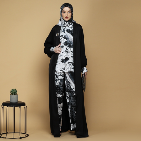 Signature Monomega Black Shirt (Shirt, Outer & Culotte)