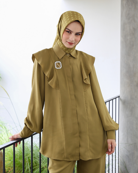 Ruffle Barley Corn (Shirt & Culotte)