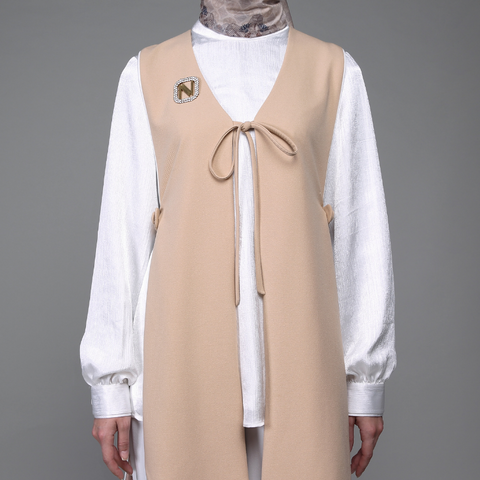 Vest Straw Broken White Blouse (Outer & Inner)