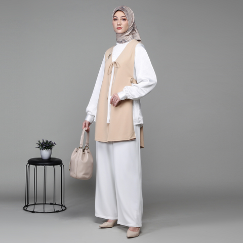 Vest Straw Broken White Blouse (Outer & Inner)