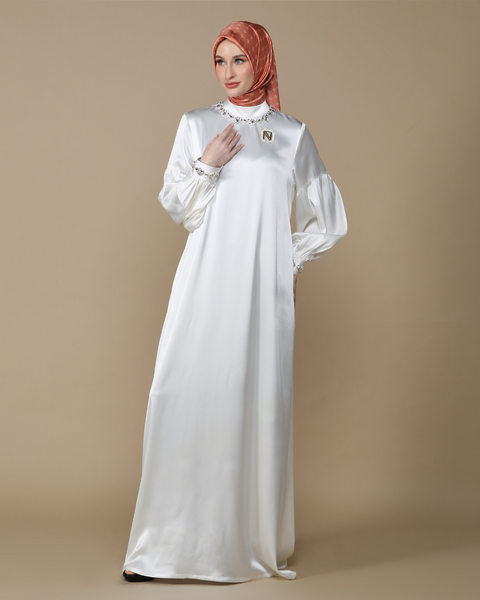 RAYA SERIES: Clara Broken White Dress