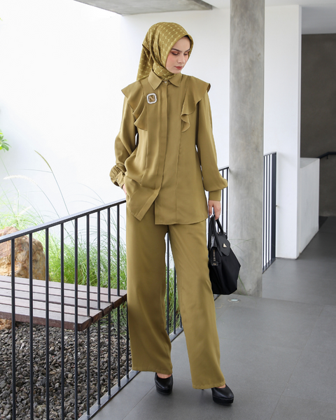 Ruffle Barley Corn (Shirt & Culotte)