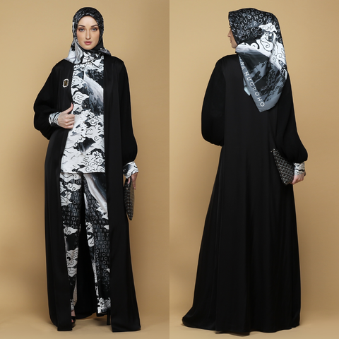 Signature Monomega Black Shirt (Shirt, Outer & Culotte)