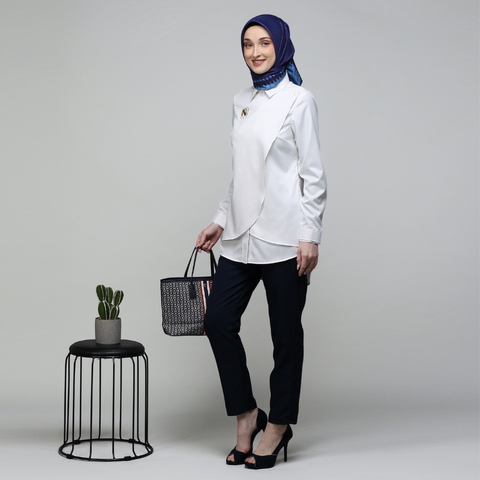 Flap Broken White Shirt