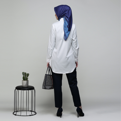 Flap Broken White Shirt